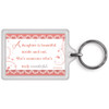 World's Best Daughter Celebrity Style Keyring