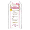 With Love Mum Sentimental Handcrafted Ceramic Plaque