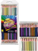 Pack of 12 Metallic and Matt Double Headed Colour Pencils by World of Colour