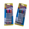 Single Pack of 4 Assorted Coloured Fabric Markers