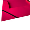 Pack of 120 Janrax A4 Pink Laminated Card 3 Flap Folders with Elastic Closure
