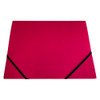 Pack of 120 Janrax A4 Pink Laminated Card 3 Flap Folders with Elastic Closure