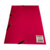 Pack of 120 Janrax A4 Pink Laminated Card 3 Flap Folders with Elastic Closure