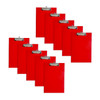 Pack of 12 Janrax A4 Red PVC Single Clipboards