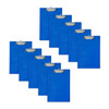 Pack of 12 Janrax A4 Blue PVC Single Clipboards