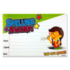 Pack of 30 Spelling Award Reward Certificates by Clever Kidz
