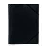 Pack of 120 A4 Clearview Black 3 Flap Folders with Elasticated Closure