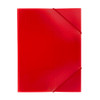 Pack of 12 A4 Clearview Red 3 Flap Folders with Elasticated Closure