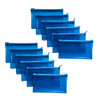 Pack of 120 8x5" Frosted Blue Pencil Cases