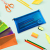 Pack of 120 8x5" Frosted Blue Pencil Cases
