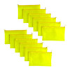 Pack of 12 8x5" Frosted Yellow Pencil Cases