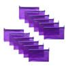 Pack of 12 8x5" Frosted Purple Pencil Cases