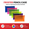 Pack of 120 8x5" Frosted Orange Pencil Cases