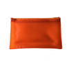 Pack of 12 8x5" Frosted Orange Pencil Cases
