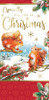Box of 20 Squirrel and Bunny Design Luxury Slim Christmas Greetings Cards With Envelopes