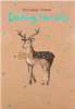 Reindeer with Bow-Tie Design Christmas Card