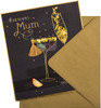 Christmas Card for Mum Contemporary Cocktail Design with Tassel Attachment