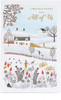 Christmas Wishes From All of Us Beautiful Winter Scene Design Christmas Card