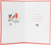 Special Gran Floral Design Embroidery Hand Finished Christmas Card