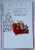 Very Special Sister And Her Partner Boofles Sitting On Sofa Design Christmas Card