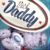 Best Daddy Me to You Bear Square Father Day Card