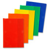 Pack of 5 A4 Pvc Assorted Colours Heavy Duty Copy Book Covers by Student Solutions 