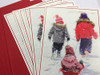 Pack of 6 'Children in the Snow' Christmas Cards