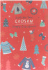 Godson Christmas Card Cute Christmas Jumper Design