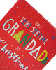 Christmas Card for Grandad Festive Lettering Design