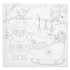 Colour My Christmas Edition Sleigh Woods Design Canvas 300 x 300mm by Icon Art