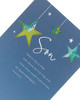 Nice Verse Stars Design Son Birthday Card