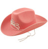 Pink Cowboy Hat with Tiara