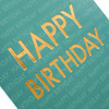 General Birthday Card Foiled Text Design