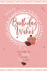 Birthday Wishes Card with Cupcake & Strawberry 