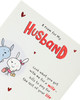 Bunny Valentine's Day Card for Husband with Poem