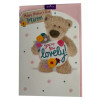 Lovely Teddy Die Cut Handmade Design Mother's Day