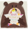 Mum From Your Son Cute Die Cut 'All About Gus' Design Mother's Day Card