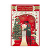To Daughter and Son In Law Beautiful Couple Enjoying Fireworks Design Christmas Card
