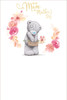 For Mum Tatty Teddy With Card And Flower Design Mother's Day Card