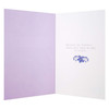 Mum Birthday Card Happy Moments with Purple Flowers