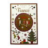 With Love To My Special Fiance Gold Frame Design Christmas Card