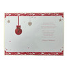 Just For You Hanging Decorative Baubles Design Open Christmas Card
