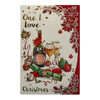 To The One I Love Festive Champagne & Ornaments Christmas Card