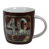 Laura Darrington 40th Birthday Unzipped Collection Porcelain Mug