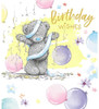 Me To You Bear Birthday Card With Party Decorations 