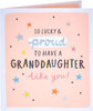 Granddaughter Birthday Card So Lucky And Proud