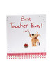 Pack of 6 Boofle Painting 'Best Teacher Ever' Thank You Greeting Cards 