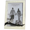 Silver Plated Ivory Double Heart Golden 50th Wedding Anniversary Photo Frame