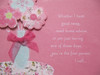 Stunning Large Glitter Coated Luxury Raised Flowers Mother's Day Card