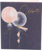 Celebrate Metallic Gold Foil Finished Balloons Greeting Card